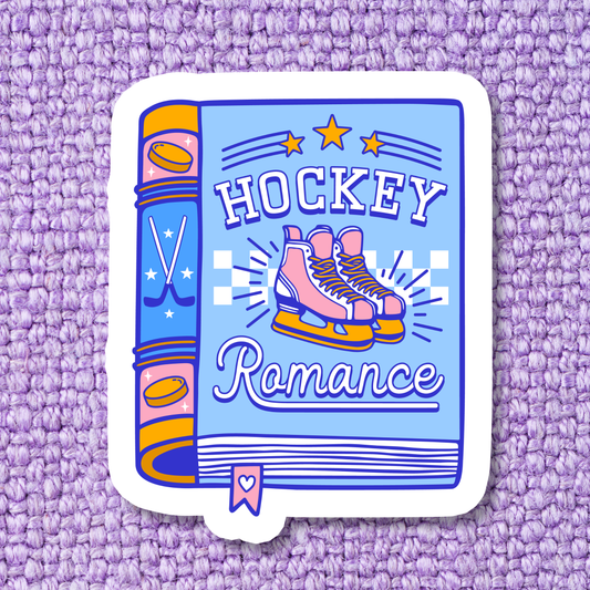 'Hockey Romance Book' Waterproof Vinyl Sticker