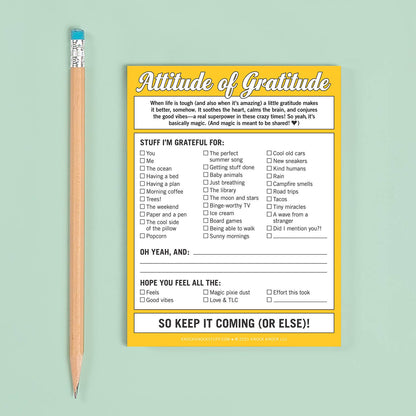 Attitude of Gratitude Nifty Note Pad