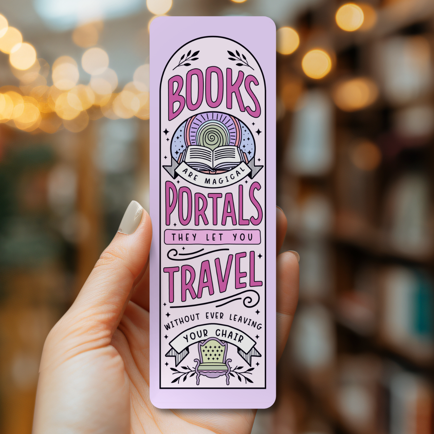 Books Are Portals Bookmark