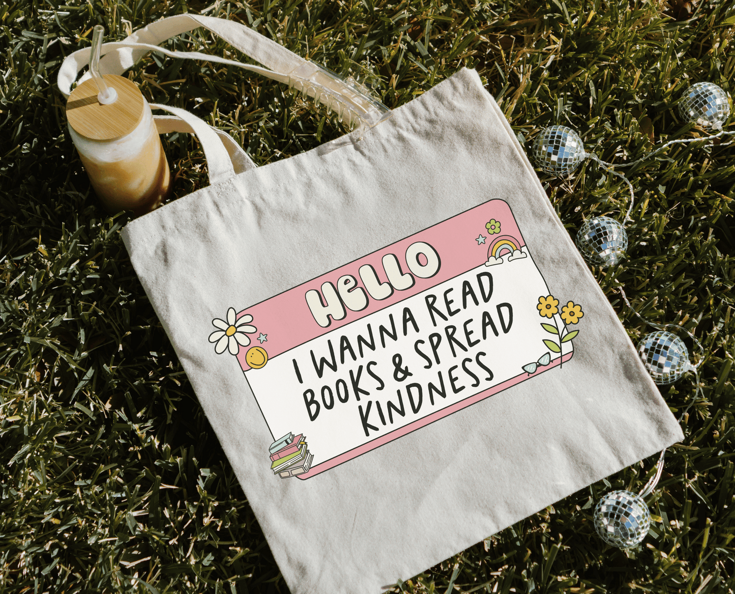 'Read Books & Spread Kindness' Tote Bag