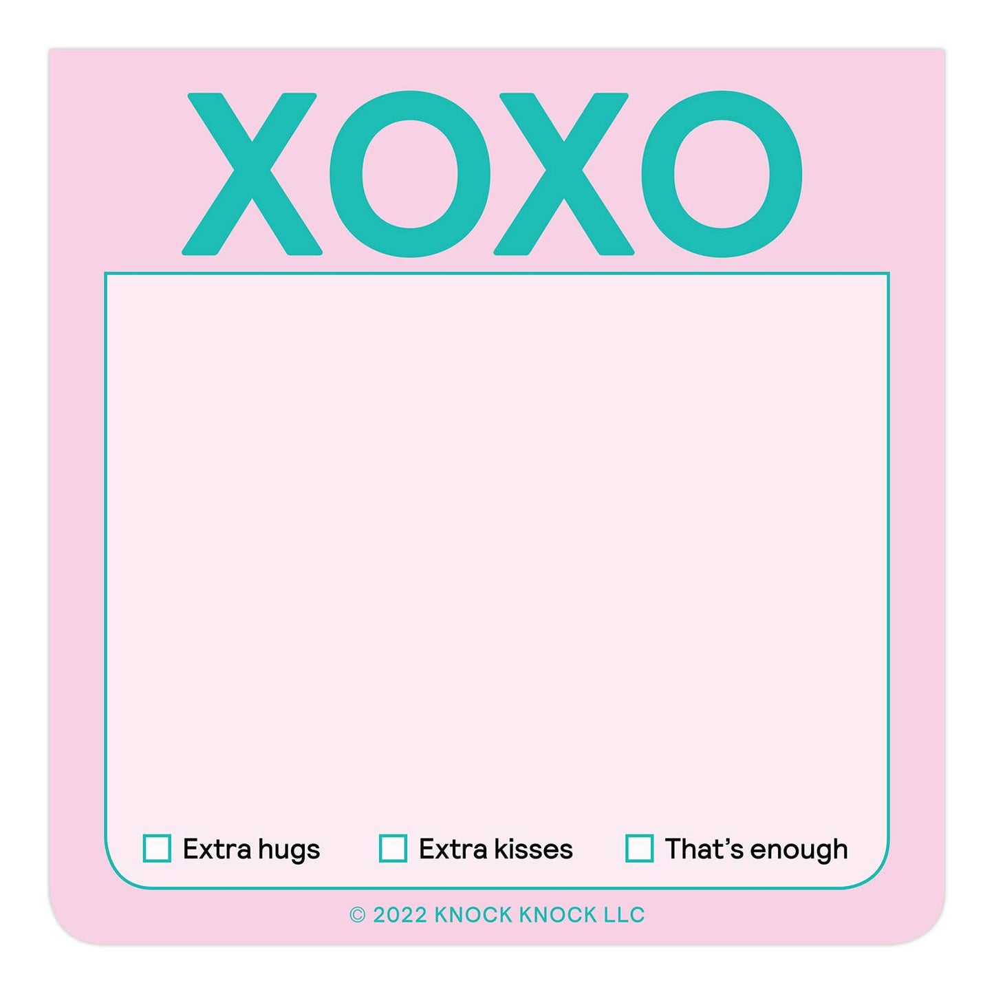 XOXO Sticky Note (Pastel Version)