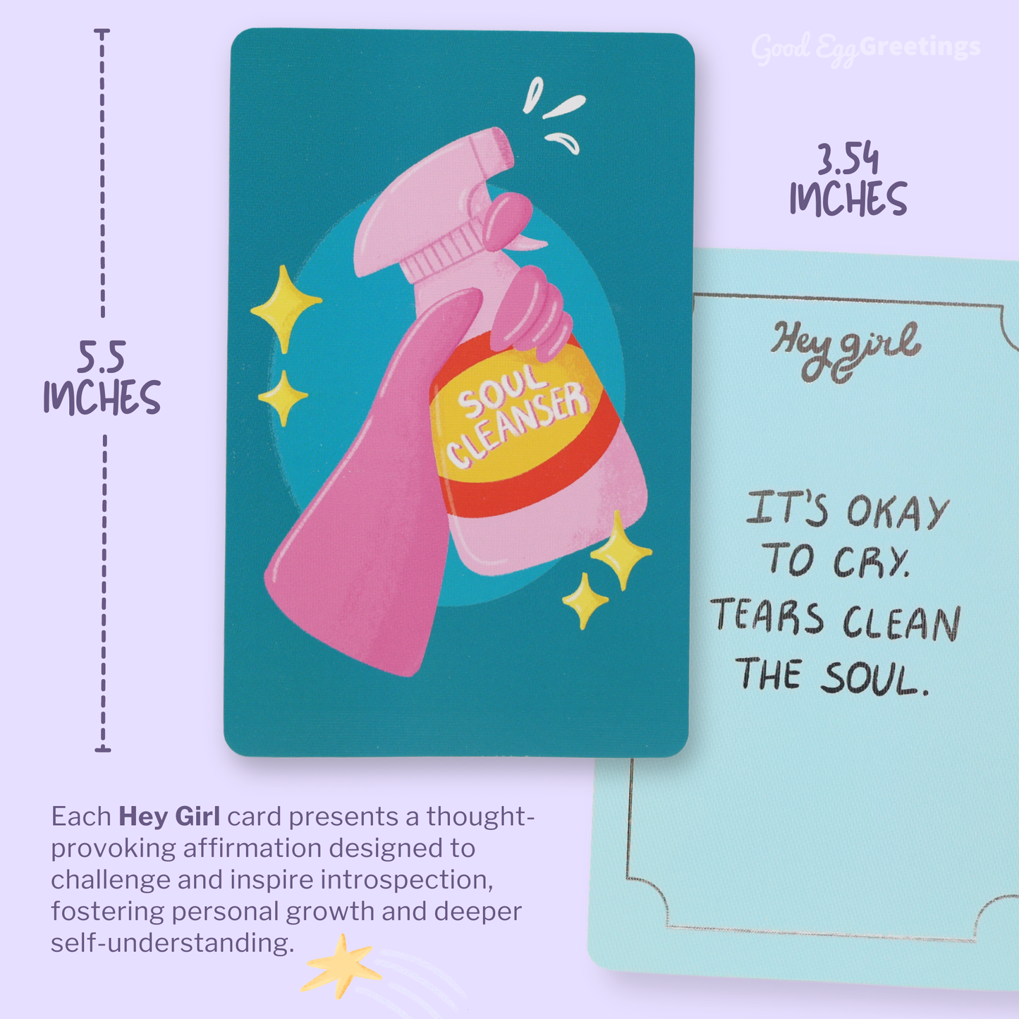 'Hey Girl' Sassy Affirmation Cards