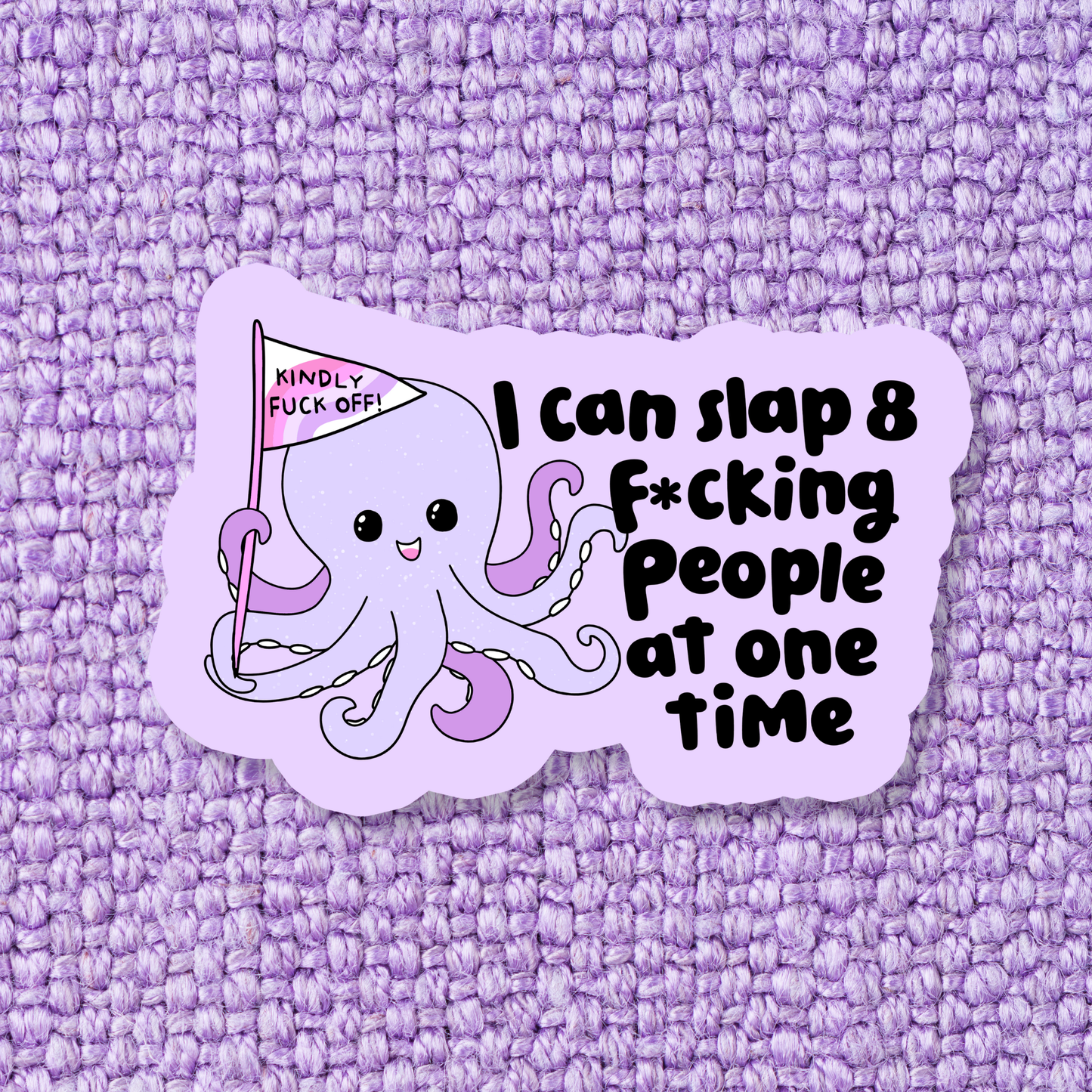 Octopus Slap Waterproof Vinyl Sticker