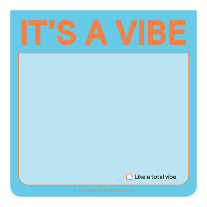 It's A Vibe Sticky Note (Pastel Version)