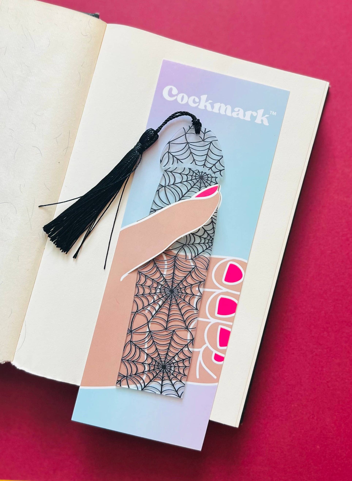 Spiderweb Cockmark® Bookmark