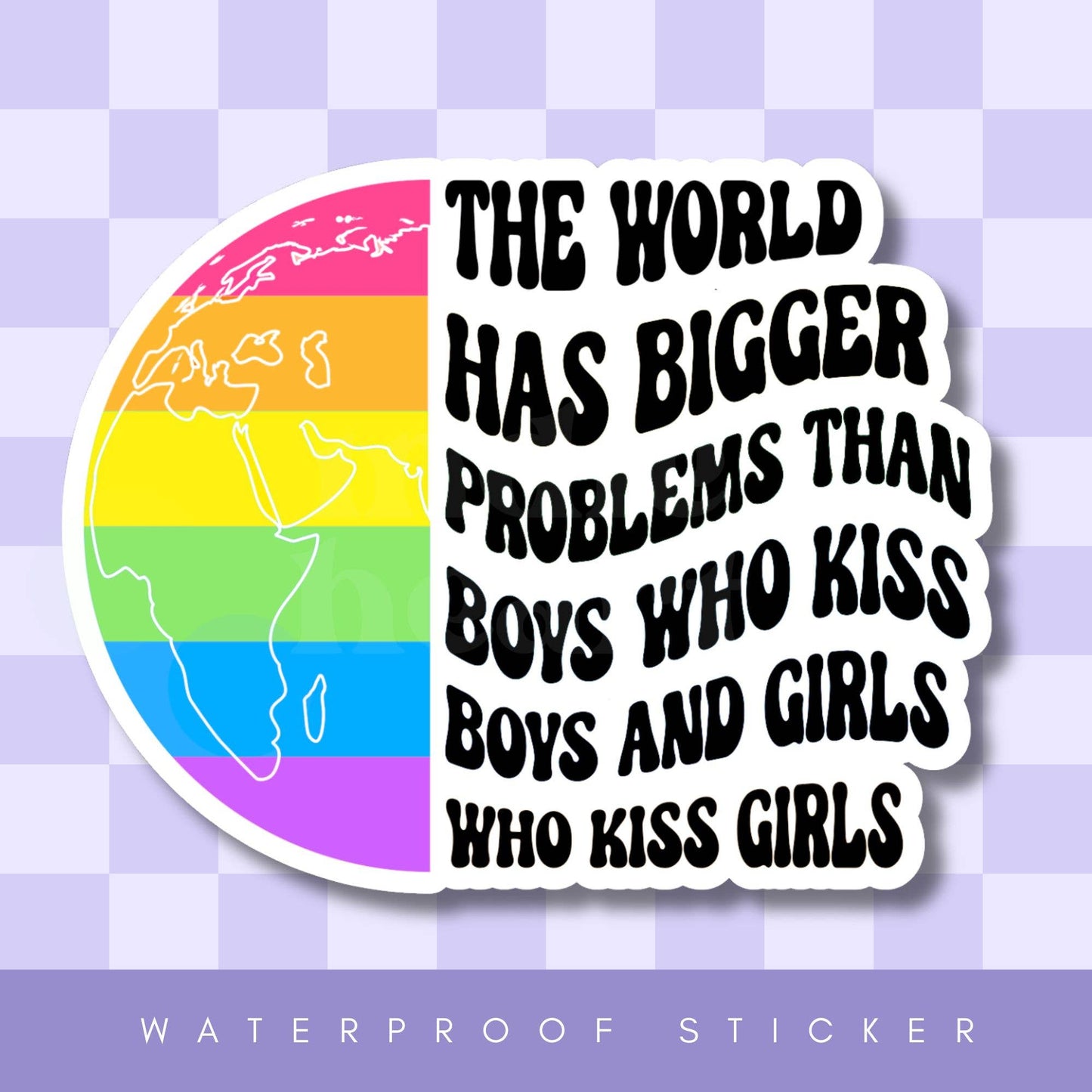 The World Has Bigger Problems Vinyl Sticker  