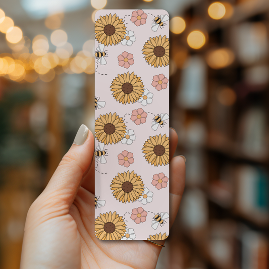 Sunflowers and Bees Bookmark