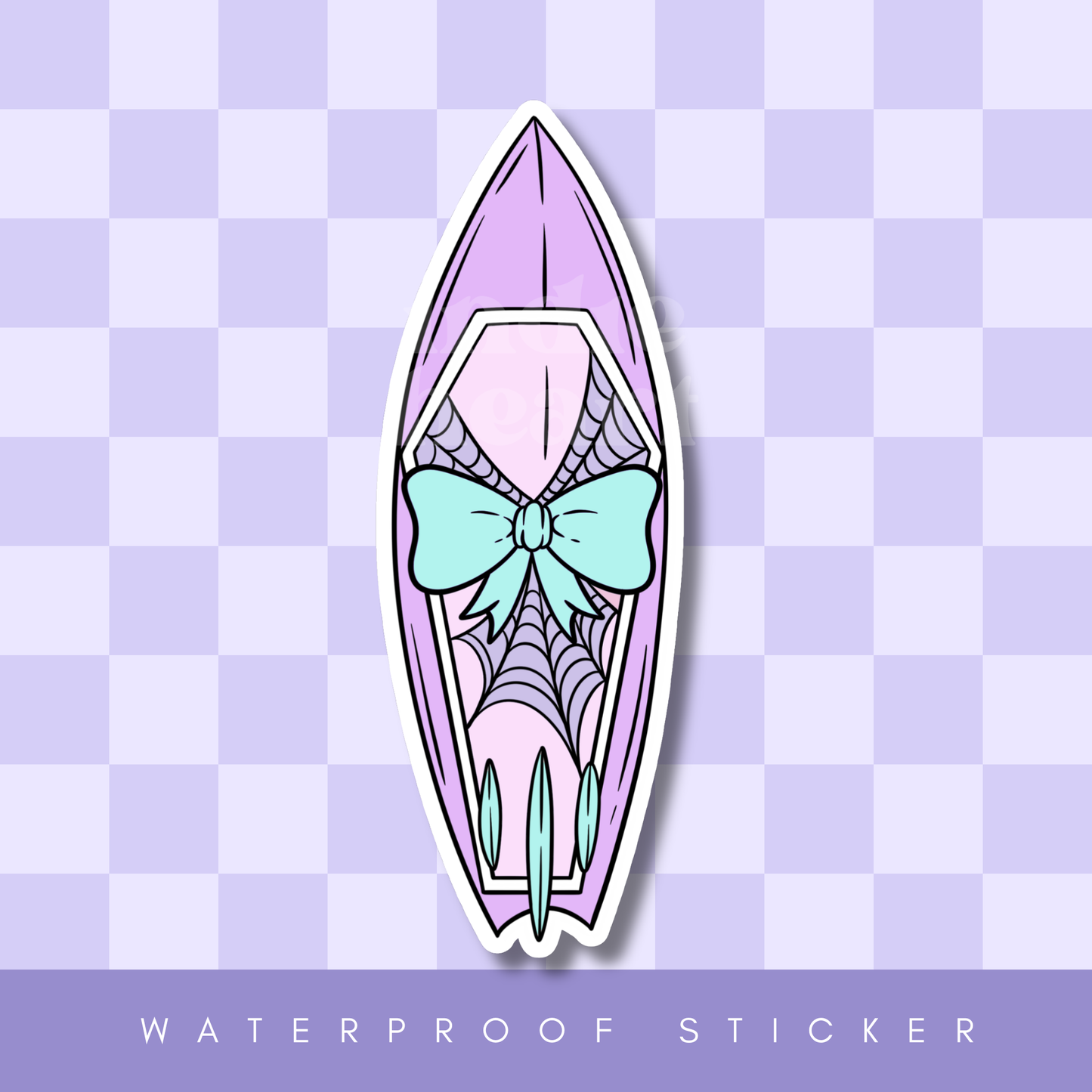 Goth Girl Surfboard Sticker