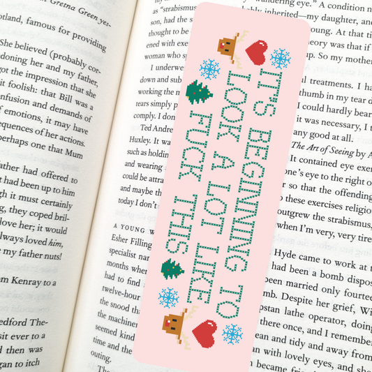 'A lot like F*ck This' Bookmark | Soft Matte Laminated 