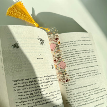 'Books and Rainbows' Resin Bookmark