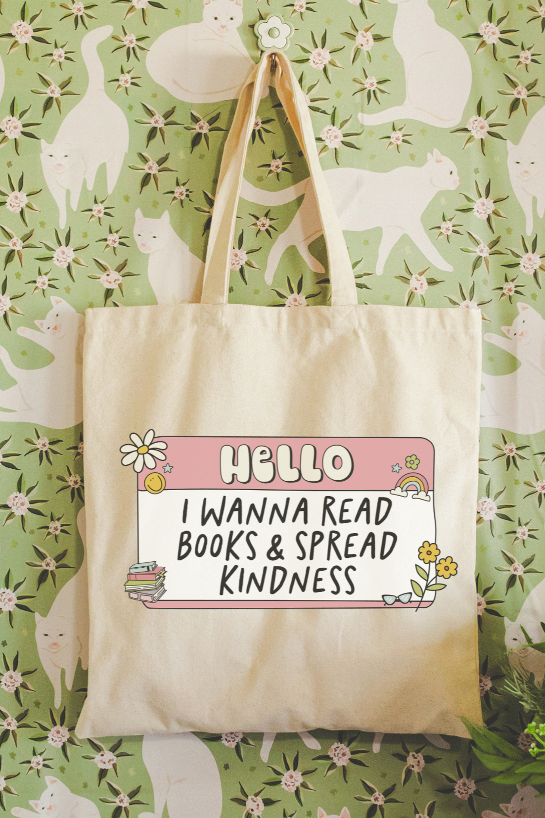 'Read Books & Spread Kindness' Tote Bag