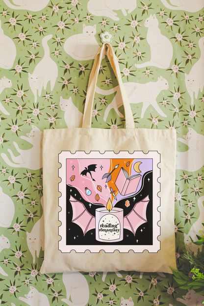 'Reading Romantasy' Tote Bag