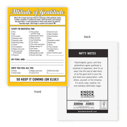 Attitude of Gratitude Nifty Note Pad