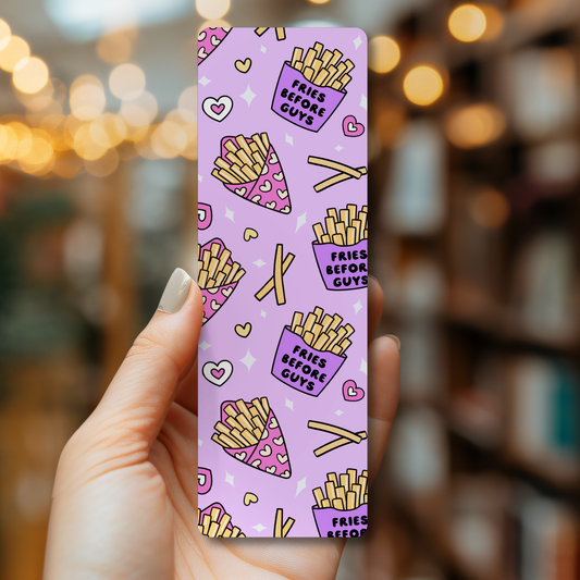 Fries Before Guys Purple Bookmark 