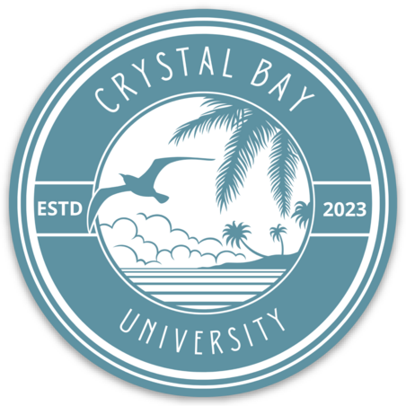 'Crystal Bay University' Sticker