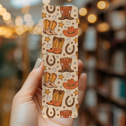 Western Halloween Cowboy Bookmark 