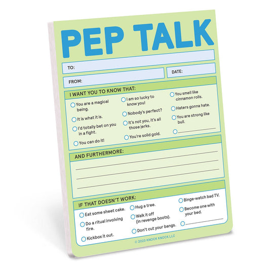 Pep Talk Nifty Note Pad (Pastel Version)