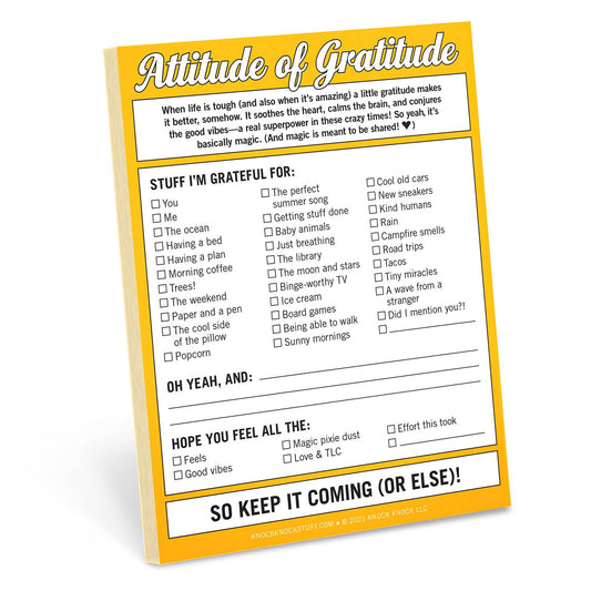 Attitude of Gratitude Nifty Note Pad