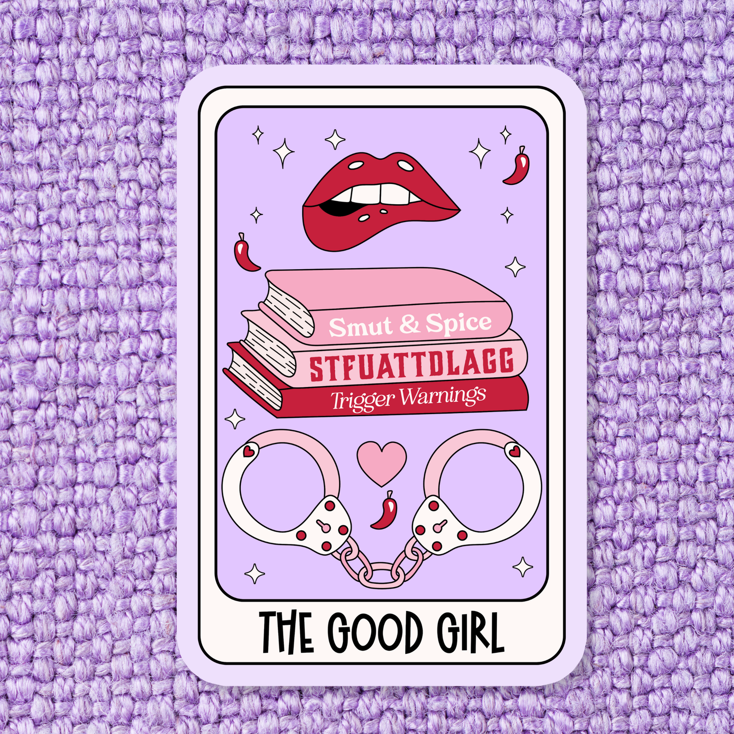 The Good Girl Bookish Tarot Waterproof Vinyl Sticker