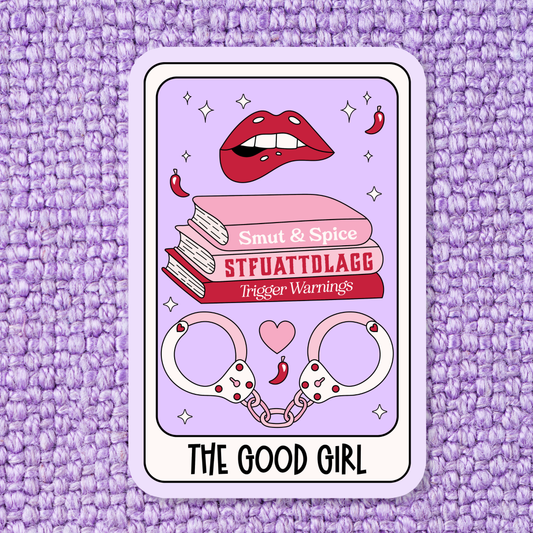 The Good Girl Bookish Tarot Waterproof Vinyl Sticker