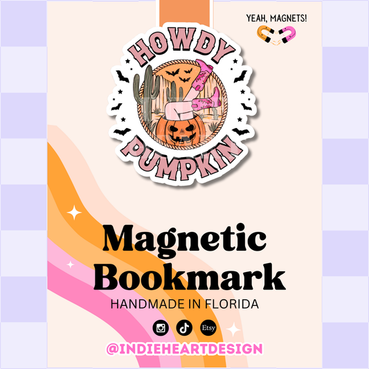 Howdy Pumpkin | Magnetic Bookmark 