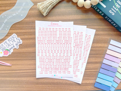 Romance Annotation Sticker Sheet