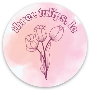 'three tulips, le' sticker